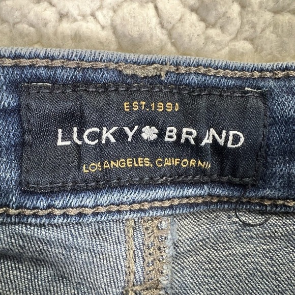 Lucky Brand Bridgette Crop Skinny Jeans Womens 6/28 (26x27) Blue Boho Minimalist - Picture 5 of 12